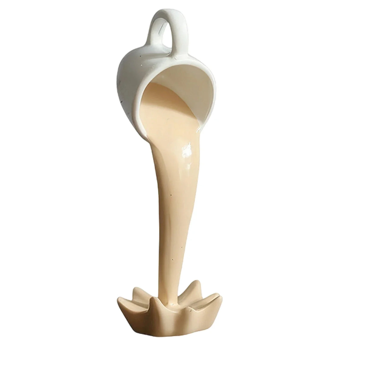 Floating Spilling Coffee Cup Sculpture Kitchen Decoration Spilling Magic Pouring Splash Creative Desktop Decor Home Decoration