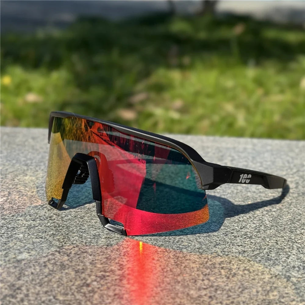 100 Men Women Sports Sunglasses Road Bicycle Glasses Mountain Cycling Riding Protection Goggles Eyewear Mtb Bike Sun Glasses